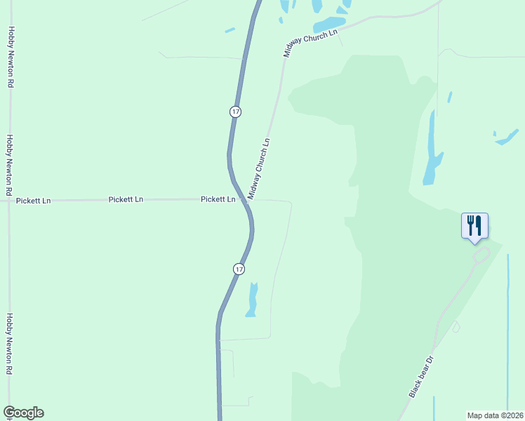 map of restaurants, bars, coffee shops, grocery stores, and more near 693 Midway Church Lane in Delhi