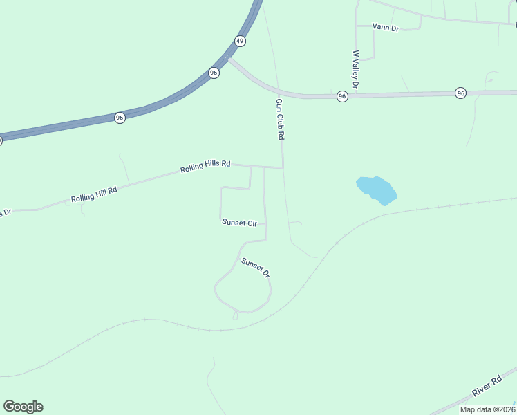 map of restaurants, bars, coffee shops, grocery stores, and more near 104 Sunset Drive in Fort Valley