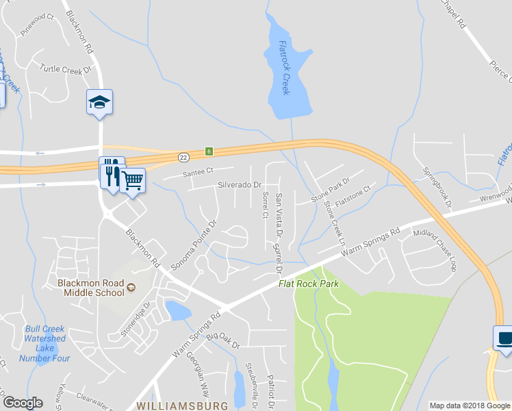 map of restaurants, bars, coffee shops, grocery stores, and more near 9008 Sante Fe Court in Columbus