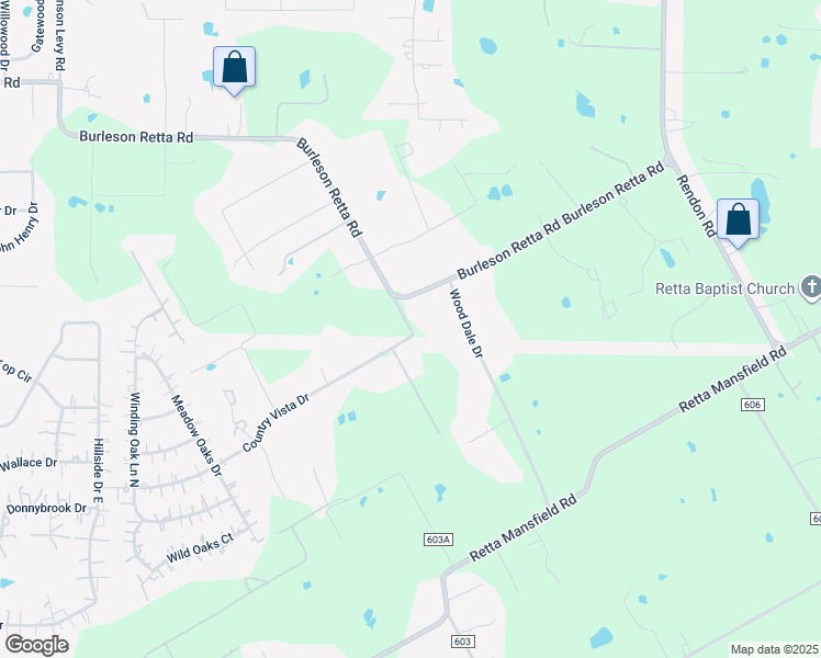 map of restaurants, bars, coffee shops, grocery stores, and more near Burleson Retta South in Burleson