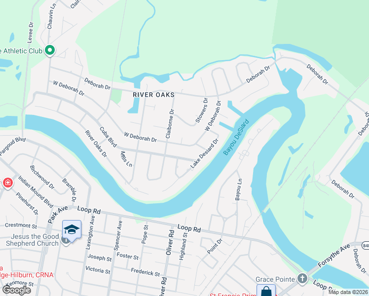 map of restaurants, bars, coffee shops, grocery stores, and more near 3105 West Deborah Drive in Monroe
