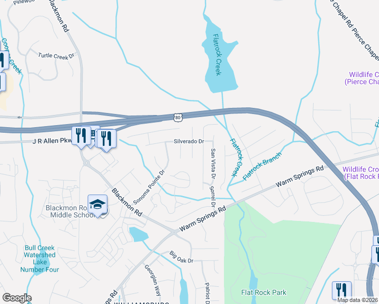 map of restaurants, bars, coffee shops, grocery stores, and more near 9024 Scottsdale Court in Columbus