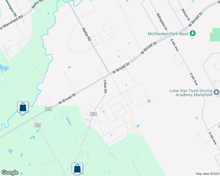 map of restaurants, bars, coffee shops, grocery stores, and more near 801 Lillian Road in Mansfield