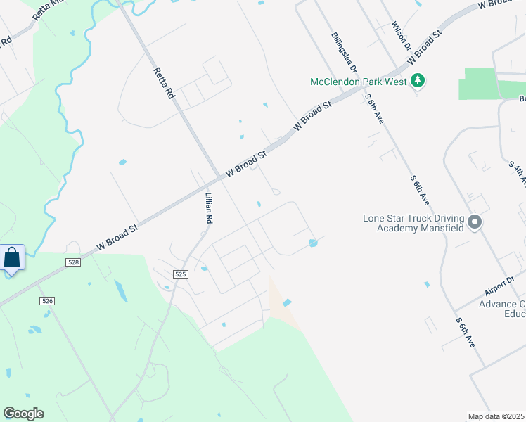 map of restaurants, bars, coffee shops, grocery stores, and more near 1340 West Broad Street in Mansfield