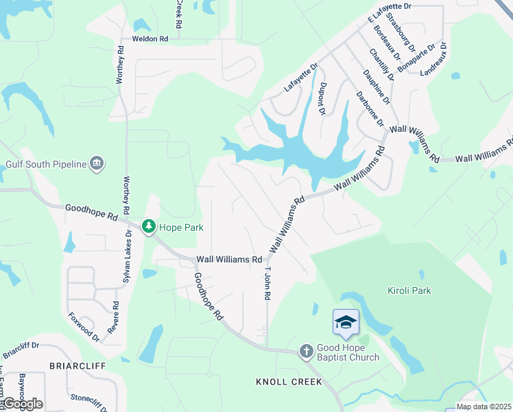 map of restaurants, bars, coffee shops, grocery stores, and more near 114 Kenny Lane in West Monroe