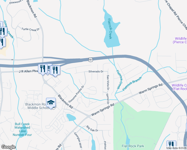map of restaurants, bars, coffee shops, grocery stores, and more near 9024 Scottsdale Court in Columbus