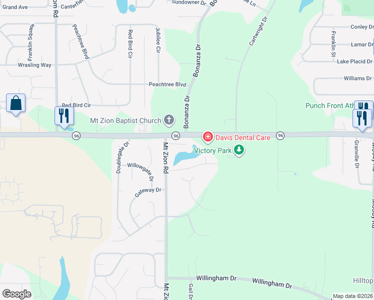 map of restaurants, bars, coffee shops, grocery stores, and more near 112 Forest Lawn in Bonaire