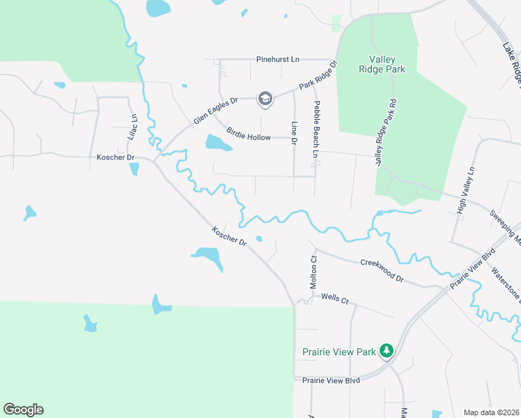 map of restaurants, bars, coffee shops, grocery stores, and more near 1004 Royal Lytham Court in Cedar Hill