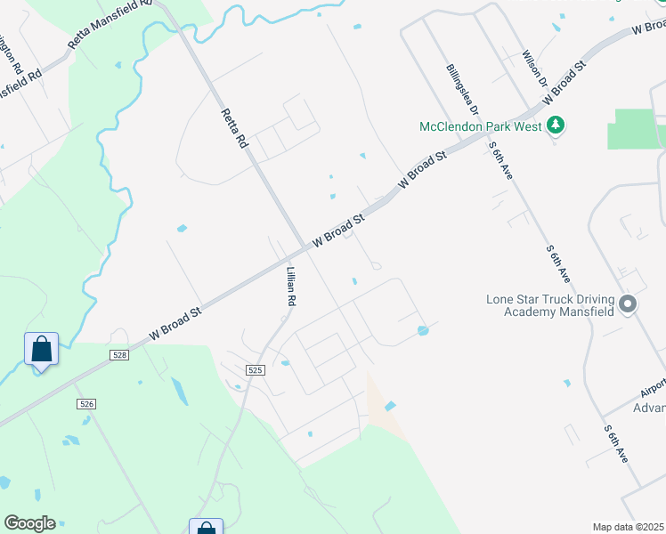 map of restaurants, bars, coffee shops, grocery stores, and more near 1340 West Broad Street in Mansfield