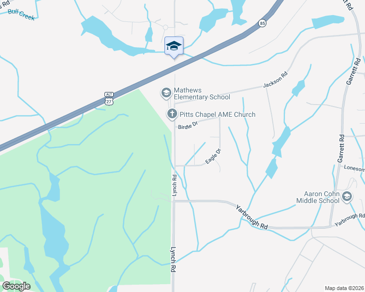 map of restaurants, bars, coffee shops, grocery stores, and more near 7450 Lynch Road in Columbus