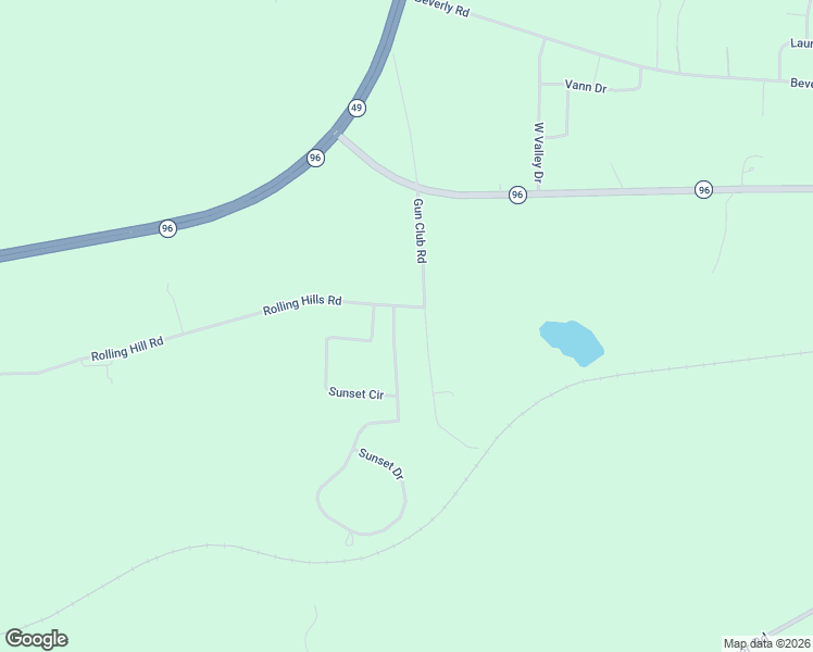 map of restaurants, bars, coffee shops, grocery stores, and more near 43 Sunset Drive in Fort Valley