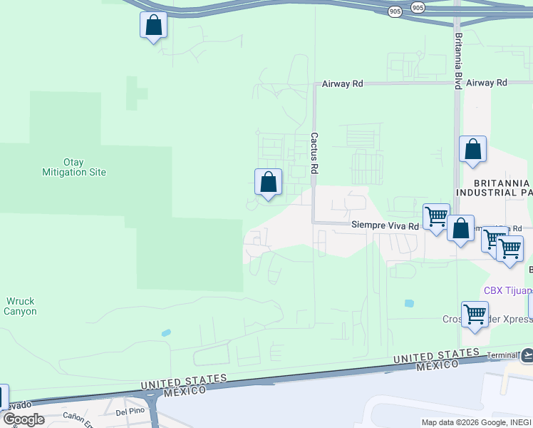 map of restaurants, bars, coffee shops, grocery stores, and more near 2440 Cactus Road in San Diego