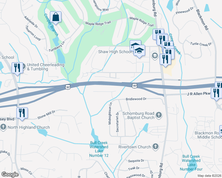 map of restaurants, bars, coffee shops, grocery stores, and more near 5549 Stubben Court in Columbus