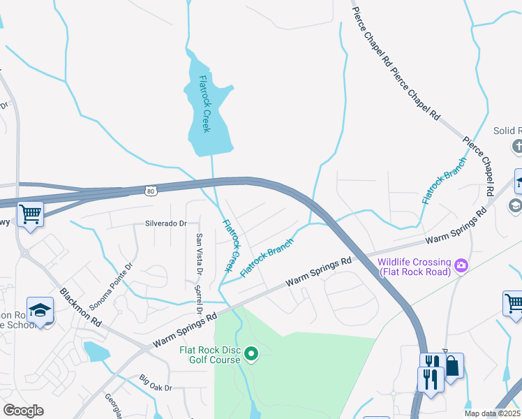 map of restaurants, bars, coffee shops, grocery stores, and more near 6020 Creek Stone Court in Columbus