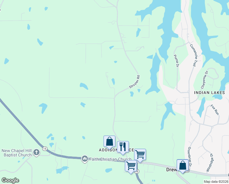 map of restaurants, bars, coffee shops, grocery stores, and more near 161 Rex Robertson Road in West Monroe