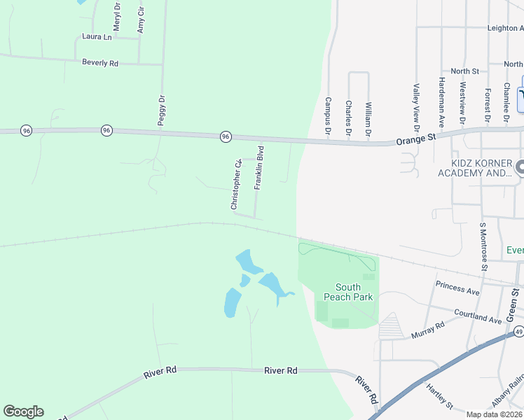 map of restaurants, bars, coffee shops, grocery stores, and more near 241 Franklin Boulevard in Fort Valley