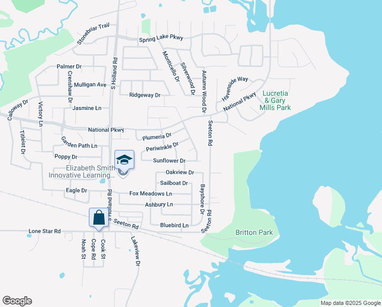 map of restaurants, bars, coffee shops, grocery stores, and more near 4704 Gladiola Court in Mansfield