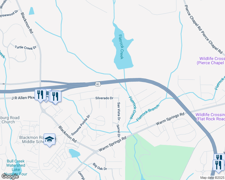 map of restaurants, bars, coffee shops, grocery stores, and more near 7397 Sorrel Court in Columbus