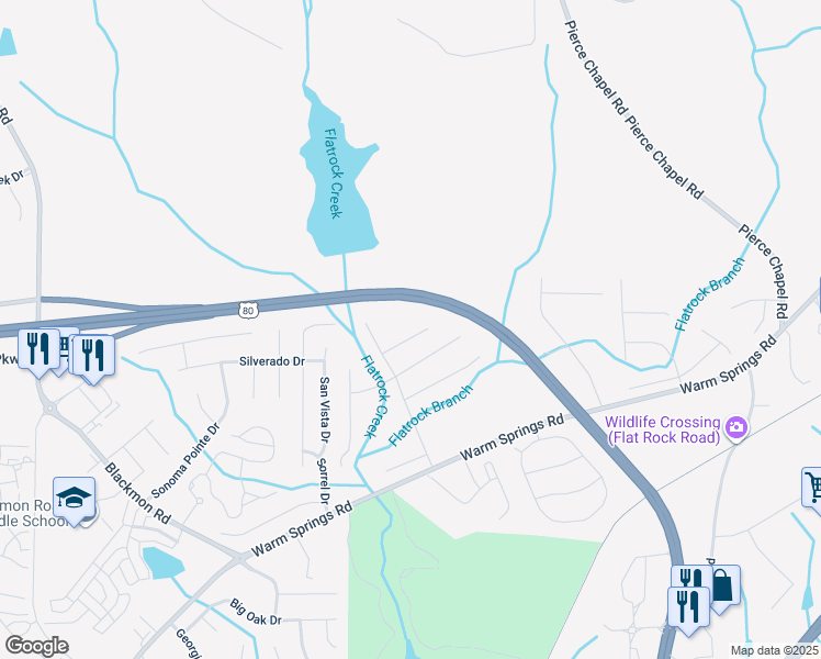 map of restaurants, bars, coffee shops, grocery stores, and more near 6017 Creek Stone Court in Columbus