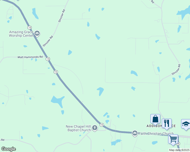 map of restaurants, bars, coffee shops, grocery stores, and more near 189 Barnard Road in West Monroe