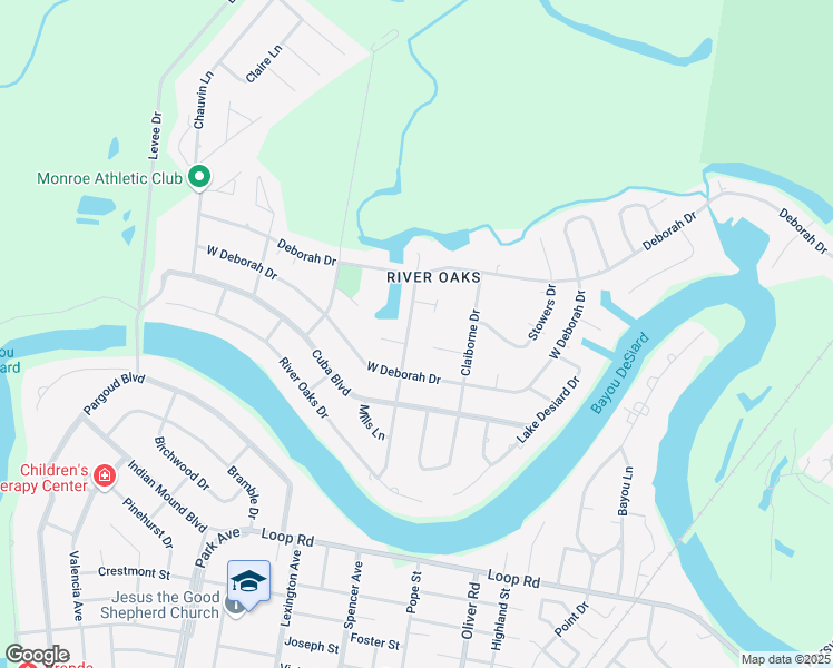 map of restaurants, bars, coffee shops, grocery stores, and more near 2900 W Deborah Dr in Monroe