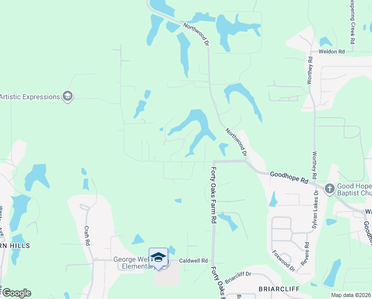 map of restaurants, bars, coffee shops, grocery stores, and more near 106 Bayside Drive in West Monroe