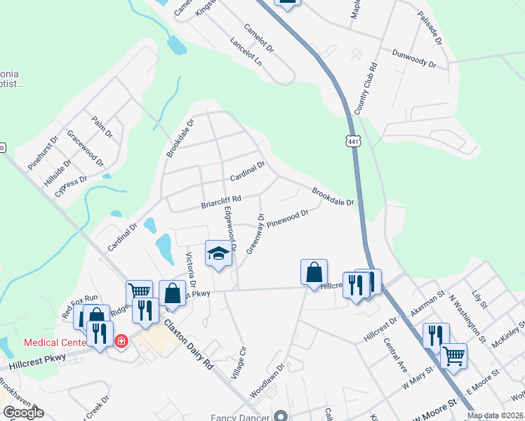 map of restaurants, bars, coffee shops, grocery stores, and more near 1204 Greenway Drive in Dublin