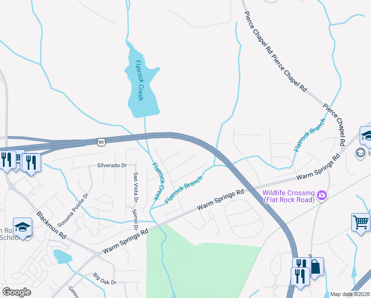 map of restaurants, bars, coffee shops, grocery stores, and more near 6028 Creek Stone Court in Columbus