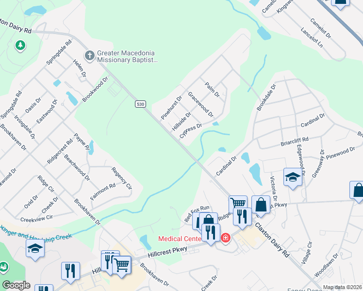map of restaurants, bars, coffee shops, grocery stores, and more near 1824 Claxton Dairy Road in Dublin