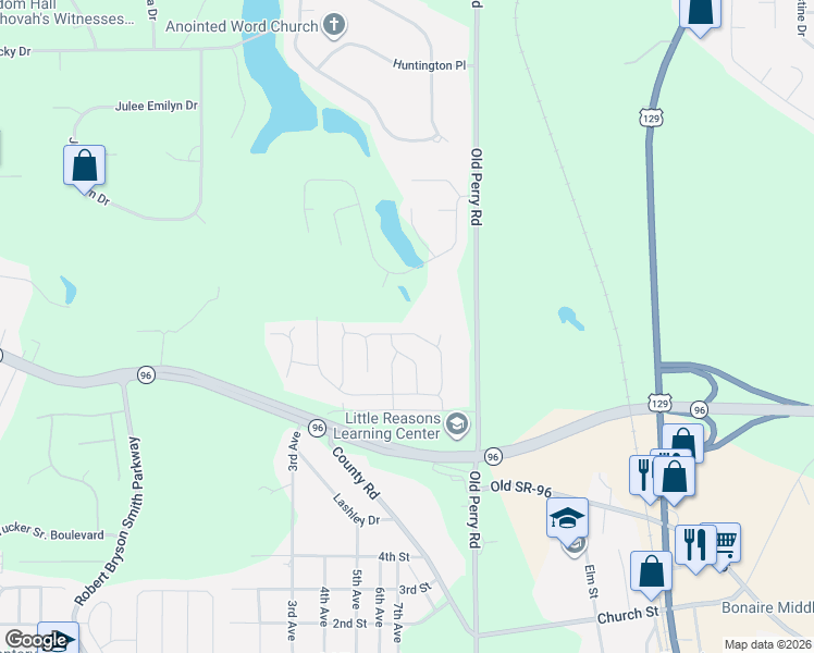 map of restaurants, bars, coffee shops, grocery stores, and more near 221 Sunflower Drive in Bonaire
