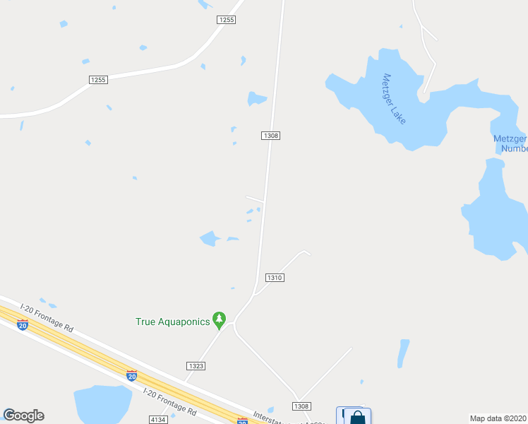 map of restaurants, bars, coffee shops, grocery stores, and more near Co Road 1308 in Canton