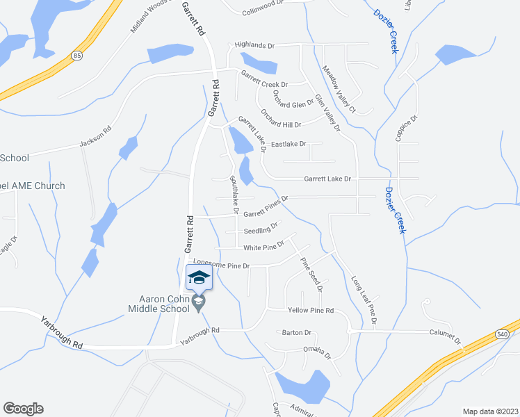 map of restaurants, bars, coffee shops, grocery stores, and more near 8037 Garrett Pines Drive in Columbus