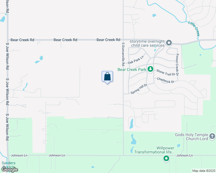 map of restaurants, bars, coffee shops, grocery stores, and more near 1701 South Duncanville Road in Cedar Hill