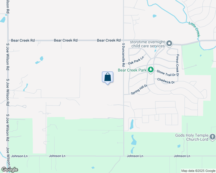 map of restaurants, bars, coffee shops, grocery stores, and more near 1701 South Duncanville Road in Cedar Hill