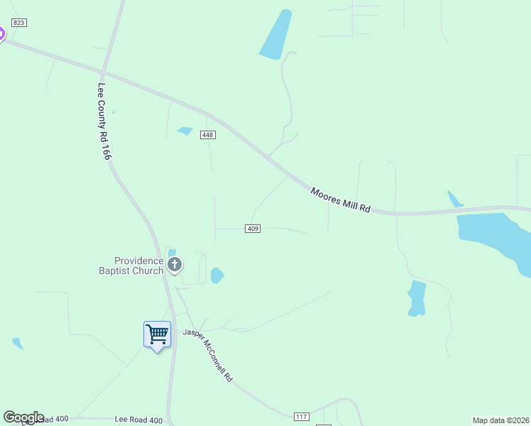 map of restaurants, bars, coffee shops, grocery stores, and more near 279 Lee Road 409 in Opelika