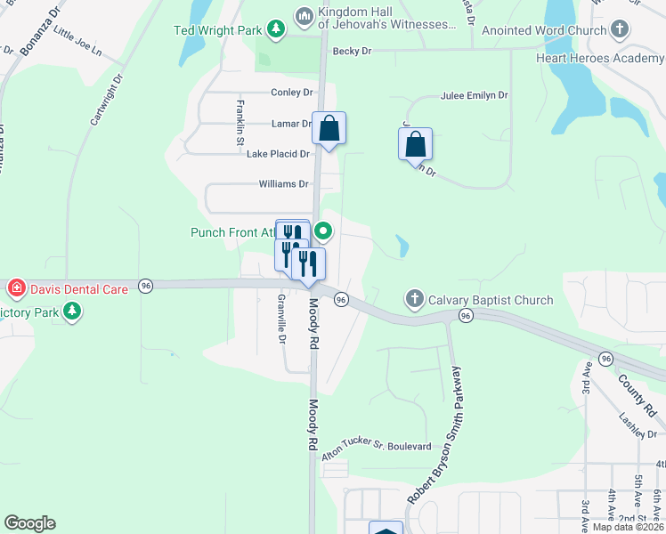 map of restaurants, bars, coffee shops, grocery stores, and more near 397 State Route 96 in Bonaire