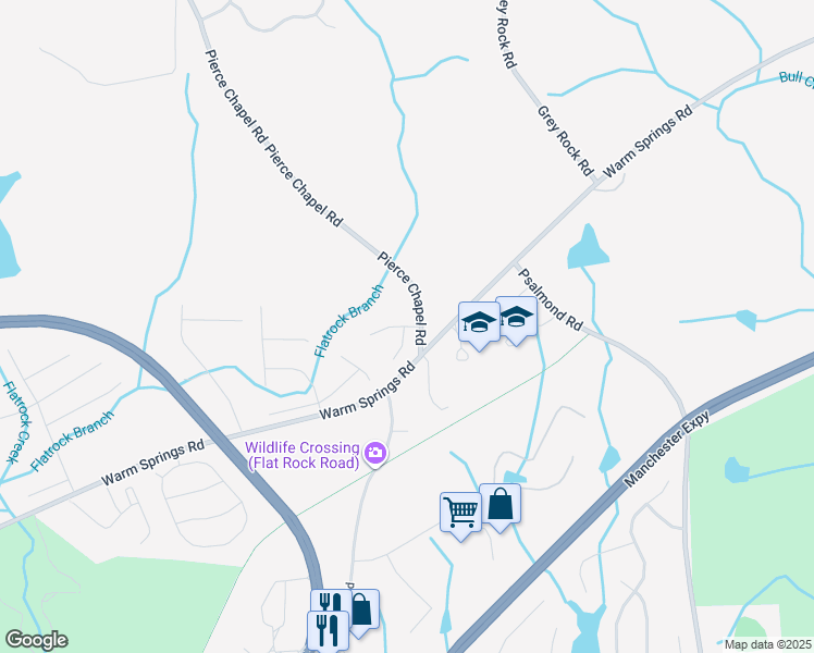 map of restaurants, bars, coffee shops, grocery stores, and more near 2600 Spring Chapel Road in Columbus