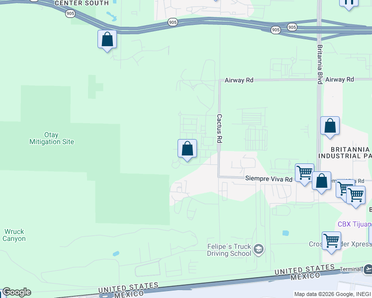map of restaurants, bars, coffee shops, grocery stores, and more near 2440 Cactus Road in San Diego