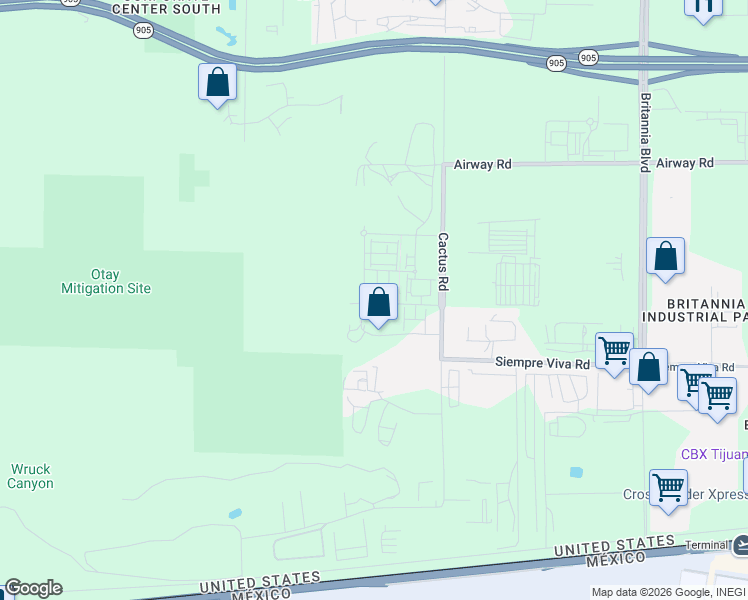 map of restaurants, bars, coffee shops, grocery stores, and more near 6822 Saguaro Street in San Diego