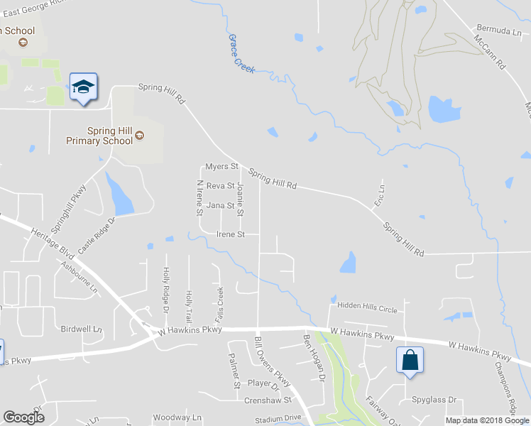 map of restaurants, bars, coffee shops, grocery stores, and more near 4108 Bill Owens Parkway in Longview