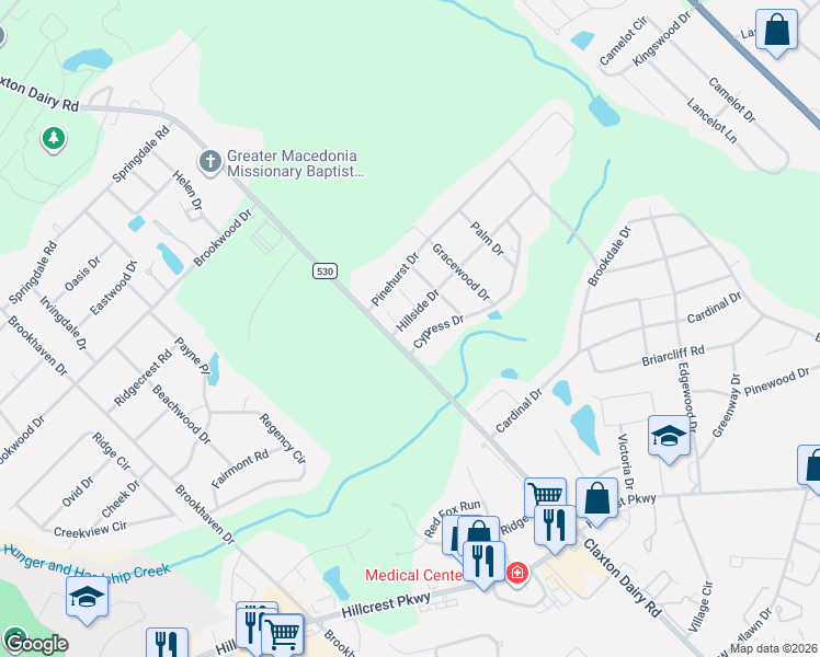 map of restaurants, bars, coffee shops, grocery stores, and more near 512A Cypress Drive in Dublin