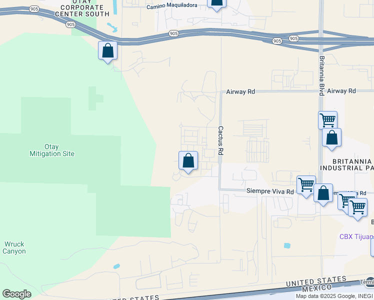 map of restaurants, bars, coffee shops, grocery stores, and more near 2440 Cactus Road in San Diego