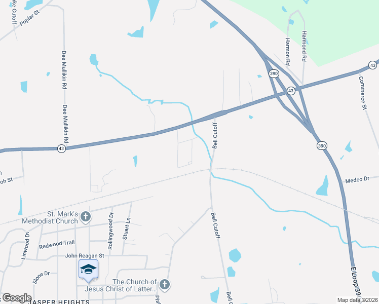 map of restaurants, bars, coffee shops, grocery stores, and more near 1104 Airline Drive in Marshall