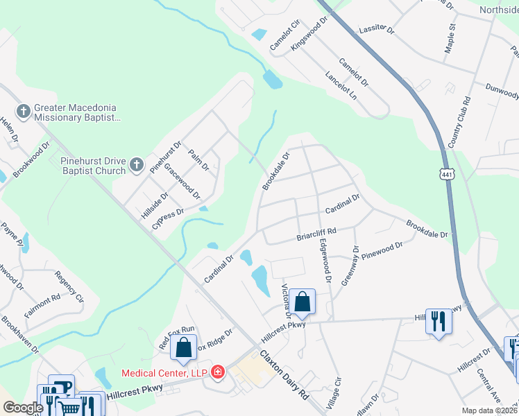 map of restaurants, bars, coffee shops, grocery stores, and more near 705 Brookdale Dr in Dublin