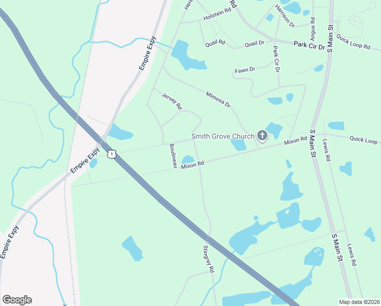 map of restaurants, bars, coffee shops, grocery stores, and more near 192 Jersey Road in Swainsboro