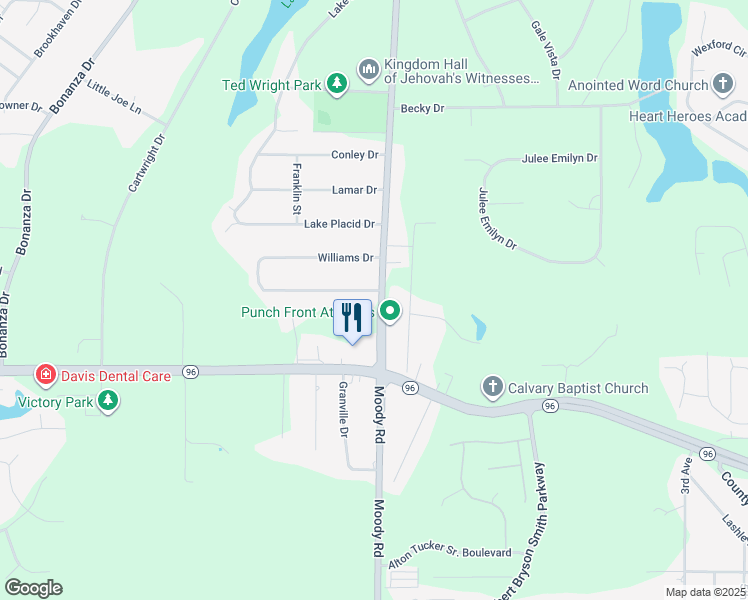 map of restaurants, bars, coffee shops, grocery stores, and more near 238 Williams Drive in Bonaire