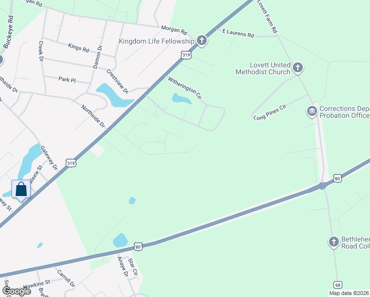 map of restaurants, bars, coffee shops, grocery stores, and more near 274-298 Chase Drive in East Dublin