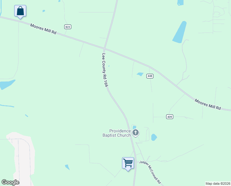 map of restaurants, bars, coffee shops, grocery stores, and more near 2045-2915 County Road 166 in Opelika