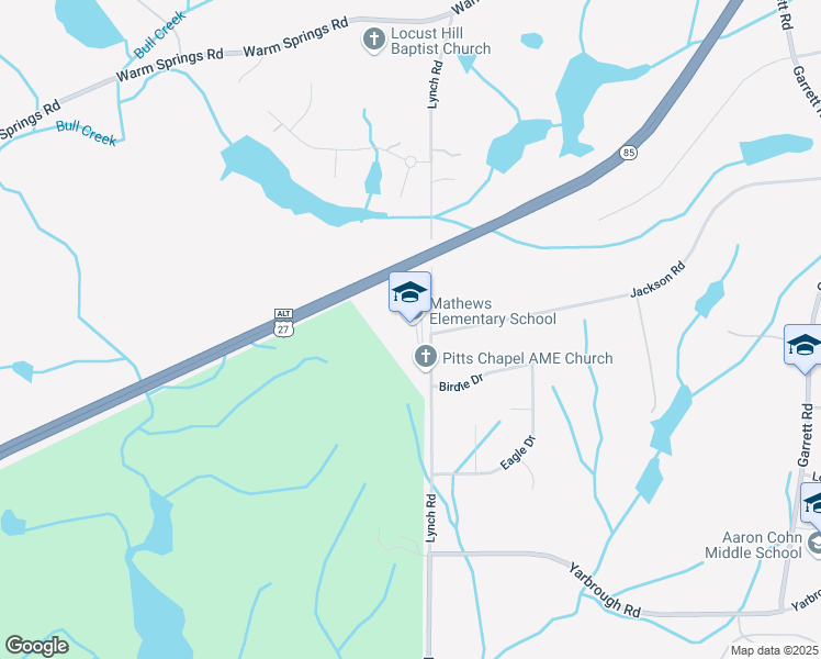 map of restaurants, bars, coffee shops, grocery stores, and more near 7533 Lynch Road in Columbus