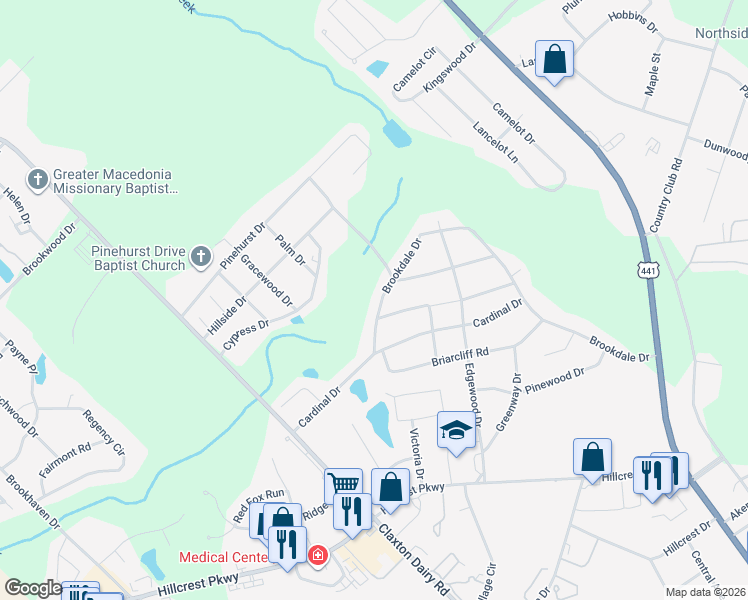 map of restaurants, bars, coffee shops, grocery stores, and more near 705 Brookdale Drive in Dublin